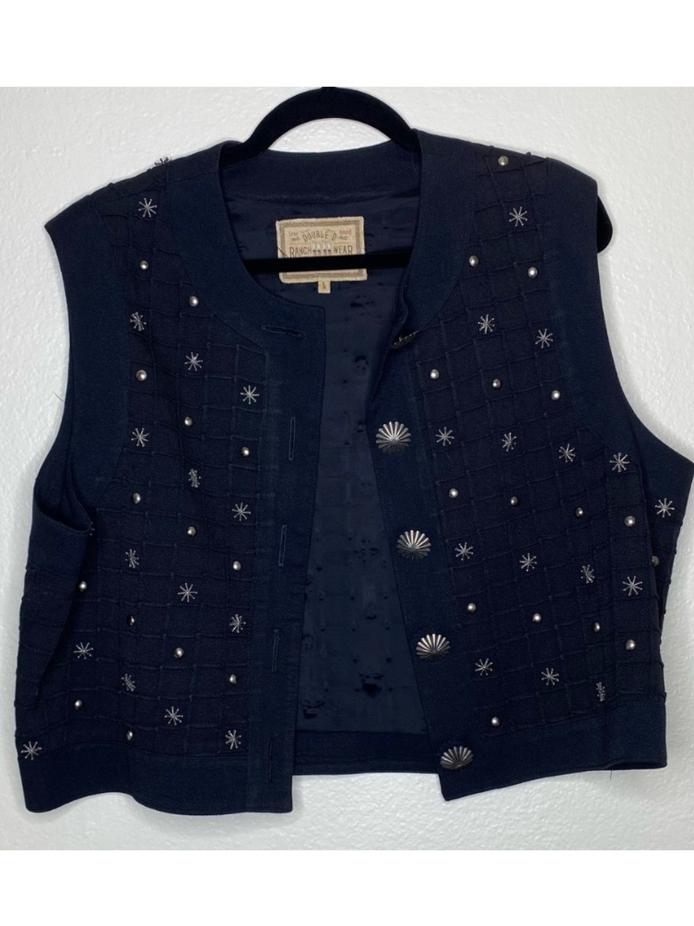 Double D Ranchwear Black Embellished Western
Vest